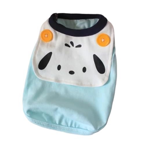 Hundeweste aus Baumwolle, Umlegekragen, Kostüm für Teddy, Bulldogge, Frühling, Sommer, Katzenkleidung, Größe M, Blau Hundeweste aus Baumwolle, Umlegekragen, Kostüm für Teddy, Bulldogge, Frühling, Sommer, Katzenkleidung, Größe M, Blau von DoRysk
