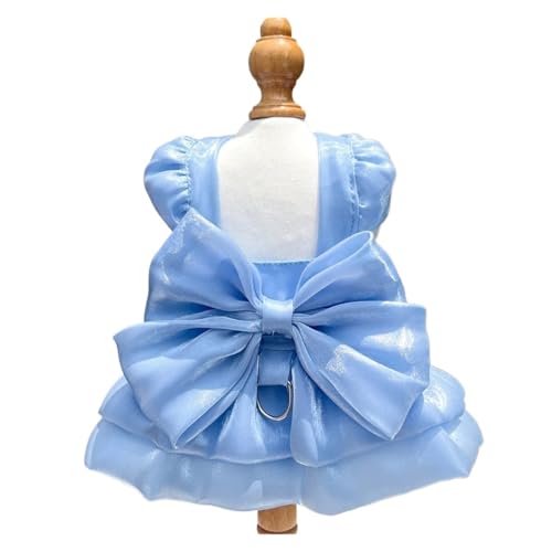 Sommer-Rock für Hunde, Welpen, gestreift, Schmetterlings-Rock, Prinzessin, Baby, Hund, Hochzeit, Midikleid, Katzenrock, Shih Tzu, Hundekleidung für Party (5, L) von DoRysk