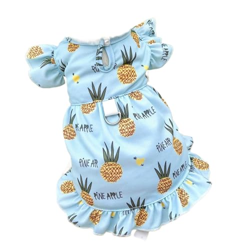 Süßes Haustier-Hundekleid für kleine Hunde, dünner Welpen-Prinzessinnen-Rock, Sommer-Hundekleidung, Chihuahua-York, Sommer-Haustierkleidung (Blau, XS) von DoRysk