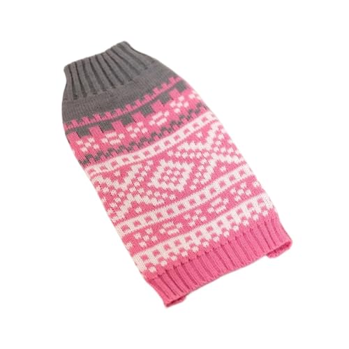 Weihnachtliche Haustierkleidung, Hundepullover, Katzenkostüm für kleine Hunde, Hirschkleidung, Katzenpullover, Hundemantel, Halloween-Strickmantel (einfarbig, M) von DoRysk