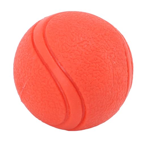 Doact Kauspielzeugball für Hunde, Zahnreinigungsgummi, Schwimmender Hundespielzeugball M für Welpen Zur Unterhaltung (Rot) von Doact