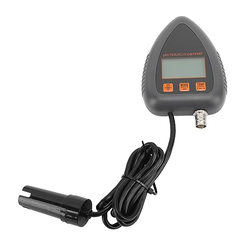 Doact PH-Temperaturmessgerät, Multifunktionales Kit Zur Überwachung der Wasserqualität für Aquarien (EU-Stecker 230V) von Doact