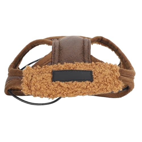 Fliegermütze für Hunde, Weich, Warm, Modisch, Retro-Mütze mit Ohrenklappe für Kaltes Wetter, für den Täglichen Gebrauch (L) von Doact