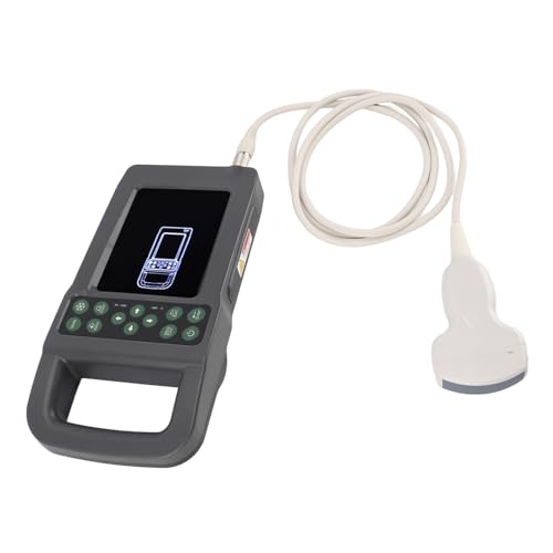 Veterinär-Ultraschallgerät, HD-LCD-Display, Geburtshilfliche Berichtsfunktion, Veterinär-Ultraschallscanner für die Schwangerschaft (EU-Stecker 100-240V) von Doact