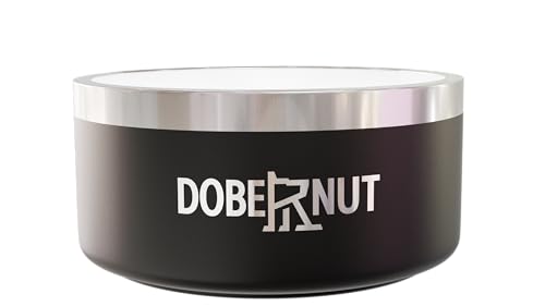 DOBERNUT Isolierter Hundenapf – Doppelwandiger Futternapf aus Edelstahl | rutschfester Boden | für kleine, mittelgroße und große Hunde | spülmaschinenfest | für den Innen- und Außenbereich | DOBERNUT Isolierter Hundenapf – Doppelwandiger Futternapf aus Edelstahl | rutschfester Boden | für kleine, mittelgroße und große Hunde | spülmaschinenfest | für den Innen- und Außenbereich | von Dobernut