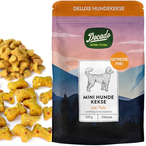 Docado Natural Petfood - Deluxe Mini Hundekekse Pute & Honig, Getreidefrei, Proteinreich, Omega-3, Hochwertig | Hundesnack Leckerli 125g Docado Natural Petfood - Deluxe Mini Hundekekse Pute & Honig, Getreidefrei, Proteinreich, Omega-3, Hochwertig | Hundesnack Leckerli 125g von Docado Natural Petfood