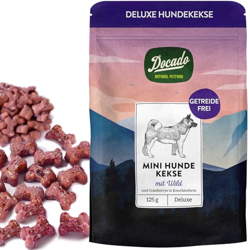Docado Natural Petfood - Deluxe Mini Hundekekse Wildfleisch & Cranberrys, Getreidefrei, Proteinreich, Nachhaltig | Hundesnack Leckerli 125g Docado Natural Petfood - Deluxe Mini Hundekekse Wildfleisch & Cranberrys, Getreidefrei, Proteinreich, Nachhaltig | Hundesnack Leckerli 125g von Docado Natural Petfood
