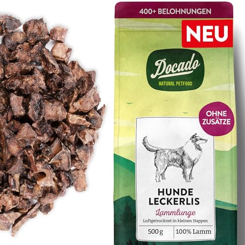 Docado Natural Petfood Lammlunge Luftgetrocknet Hundesnack Leckerli 500g | Proteinreich, Getreidefrei, Sensitiv, Nachhaltig Docado Natural Petfood Lammlunge Luftgetrocknet Hundesnack Leckerli 500g | Proteinreich, Getreidefrei, Sensitiv, Nachhaltig von Docado Natural Petfood