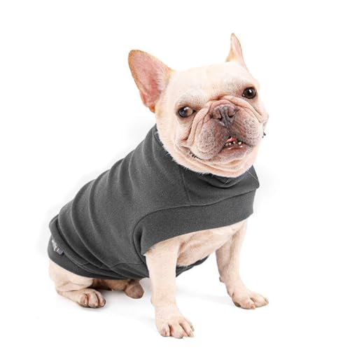 Dociote Hund Pullover - weiche und warm T-Shirt Hunde Frühling Kleidung Mantel Katzenpullover für kleine Hunde Katzen Grau L von Dociote