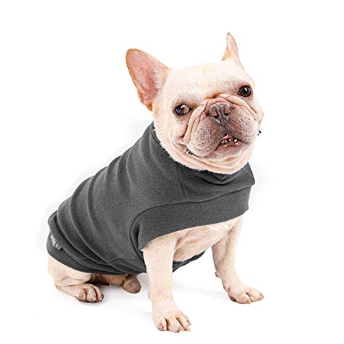 Dociote Hund Pullover - weiche und warm T-Shirt Hunde Frühling Kleidung Mantel Katzenpullover für kleine Hunde Katzen Grau M von Dociote