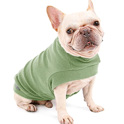 Dociote Hund Pullover - weiche und warm T-Shirt Hunde Frühling Kleidung Mantel Katzenpullover für kleine Hunde Katzen Grün L von Dociote