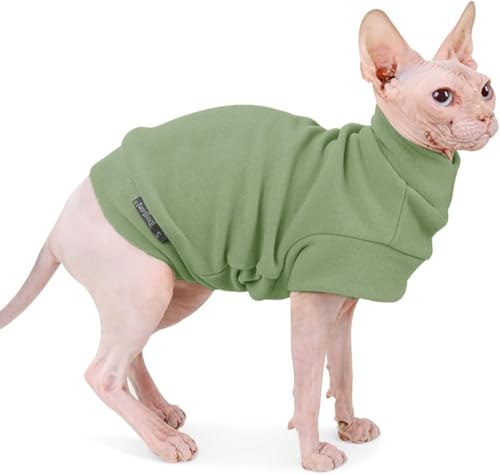 Dociote Hund Pullover - weiche und warm T-Shirt Hunde Frühling Kleidung Mantel Katzenpullover für kleine Hunde Katzen Grün L von Dociote