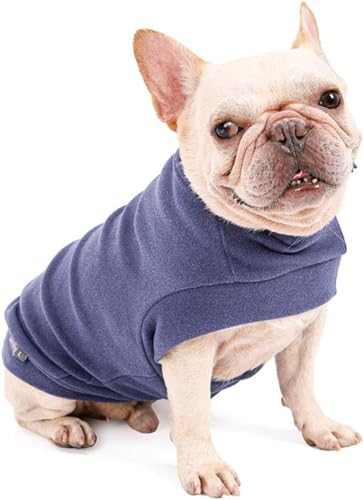 Dociote Hund Pullover - weiche und warm T-Shirt Hunde Frühling Kleidung Mantel Katzenpullover für kleine Hunde Katzen M Lilagrau von Dociote