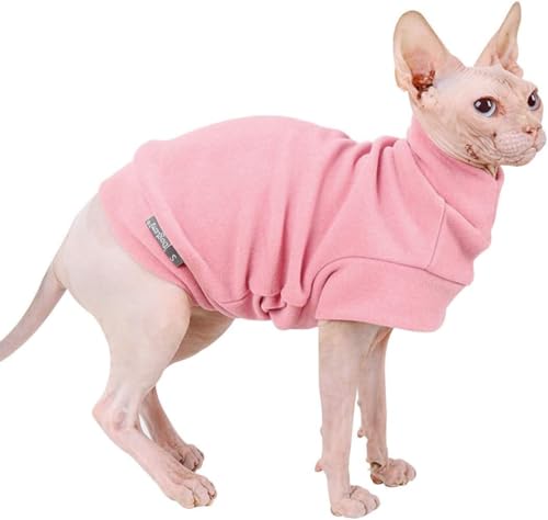 Dociote Hund Pullover - weiche und warm T-Shirt Hunde Winter Kleidung Mantel Katzenpullover für mittelgroße Hunde L Rosa von Dociote