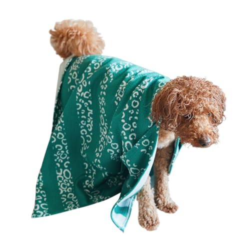 Dock & Bay Hundehandtuch - Besonders saugfähig und schnell trocknendes Handtuch mit Tragetasche - 100% recycelt - Woofs Go Wild, Large (120x70cm, 47x27) von Dock & Bay