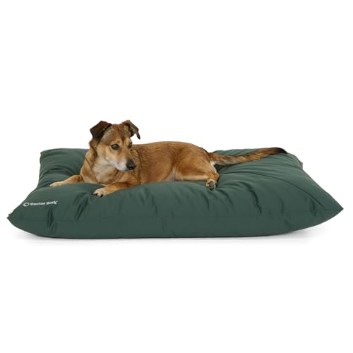 Doctor Bark Country Hundekissen Große Hunde Waschbar - Hundebett Weich - Liegekissen Kuschelig Pflegeleicht - GreenLabel (Country-Kissen - XL, Grün) von Doctor Bark