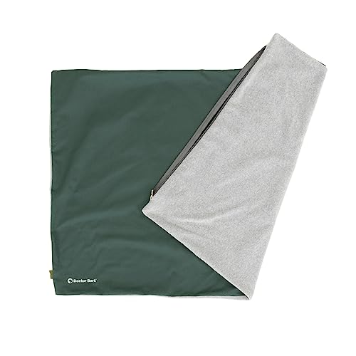 Doctor Bark Country Kissen Cover - Überzug Für Country Hundekissen L - Flauschige Fleece-Liegefläche - Waschbar - GreenLabel (Cover - L, Grün) von Doctor Bark