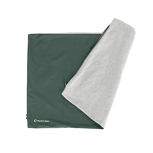 Doctor Bark Country Kissen Cover - Überzug Für Country Hundekissen M - Flauschige Fleece-Liegefläche - Waschbar - GreenLabel (Cover - M, Grün) von Doctor Bark