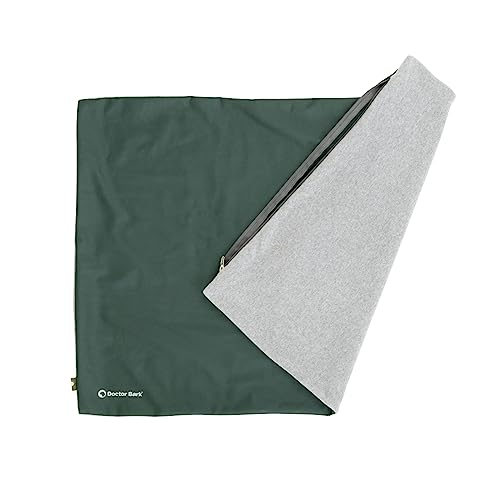 Doctor Bark Country Kissen Cover - Überzug Für Country Hundekissen XL - Flauschige Fleece-Liegefläche - Waschbar - GreenLabel (Cover - XL, Grün) von Doctor Bark