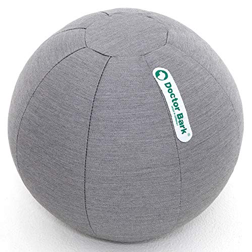 Doctor Bark Hunde Ball, Robustes Hundespielzeug waschbar bei 95°C, Toy Ball grau, Größe S ca. 11 cm Durchmesser von Doctor Bark