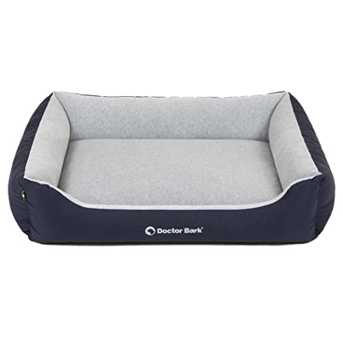 Doctor Bark Hundebett Grosse Hunde - Hundekorb Waschbar - Flauschig, Weich und Kuschelig - Robust und Strapazierfähig - Made in Germany - GreenLabel (XL - 110x85 cm, Königsblau) von Doctor Bark