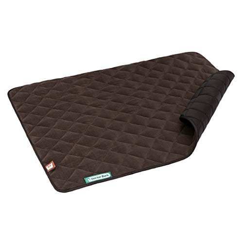 Doctor Bark Hundedecke Fleece Wendedecke - Flauschige, robuste Hundematte für größere Hunde. waschbar bis 95°C - hochwertige Indoor/Outdoor Liegedecke (L - 100x80 cm, Braun/Braun) von Doctor Bark