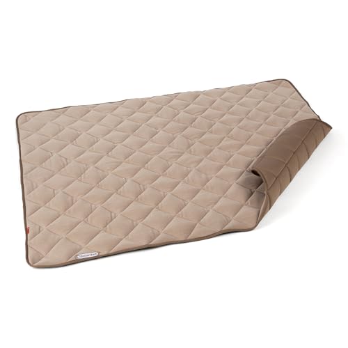 Doctor Bark Hundedecke Fleece Wendedecke - Flauschige, robuste Hundematte für große Hunde - Liegedecke, waschbar bis 95°C (Goldbraun, XXL - 140x110 cm) von Doctor Bark