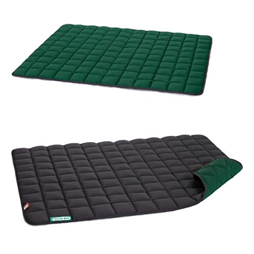Doctor Bark Hundedecke - weiche, hochwertige Hundematte für große Hunde, robuste Indoor - Outdoor Liegedecke, waschbar bis 95°C (Gr. XL - 120x100 cm, Grau-Grün) von Doctor Bark