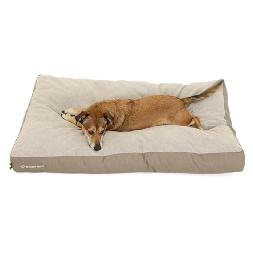 Doctor Bark Hundekissen Mittelgroße Hunde Waschbar - Hundebett Weich Flauschig - Strapazierfähiges Kuscheliges Liegekissen - GreenLabel (M - 88x60 cm, Goldbraun) von Doctor Bark