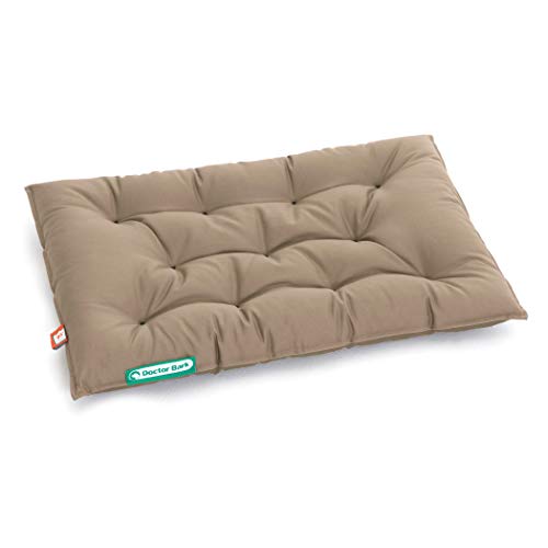 Doctor Bark Hundekissen Urban - orthopädisches Hundebett - waschbar bis 95°C - robuste Indoor - Outdoor Hundematratze - Made in Germany (M - 70x50 cm, Goldbraun) von Doctor Bark