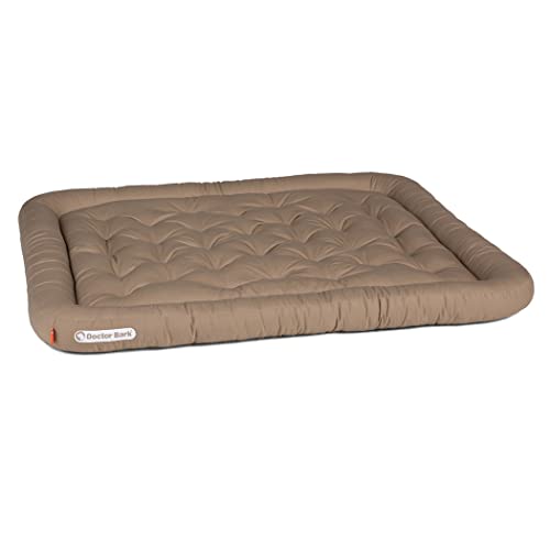 Doctor Bark Hundekissen - orthopädisches Hundebett, 95°C waschbar, hygienisch, robust & bequem (XL - 100x85 cm, Goldbraun) von Doctor Bark