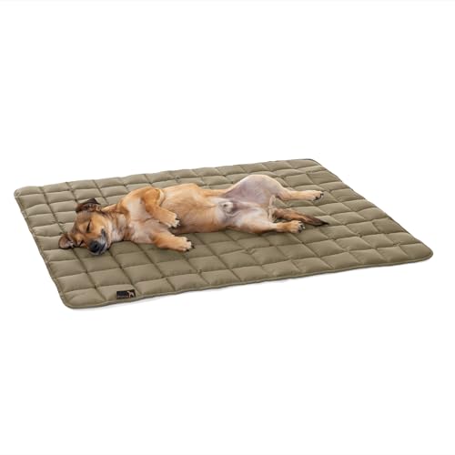 Doctor Bark Pointer | Hundedecke, gepolsterte Liegedecke, Hundematte waschbar (L - 110x90 cm, Goldbraun) von Doctor Bark