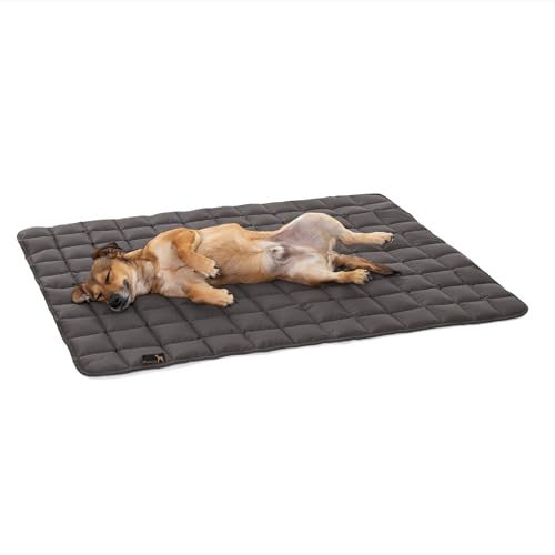 Doctor Bark Pointer | Hundedecke, gepolsterte Liegedecke, Hundematte waschbar (XL - 130x110 cm, Grau) von Doctor Bark