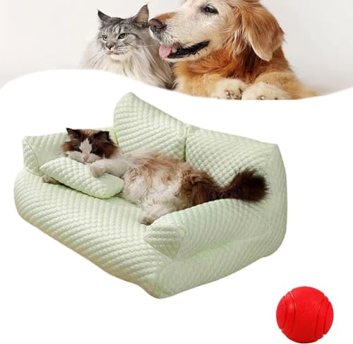 Kühlendes Haustierbett aus Eisseide, atmungsaktiv, waschbar, Hundesofa, kühlendes Bett, Sommerschlafen, kühles Eisseidenbett für kleine, mittelgroße und große Hunde und Katzen, atmungsaktiv, waschbar, von Doduiu