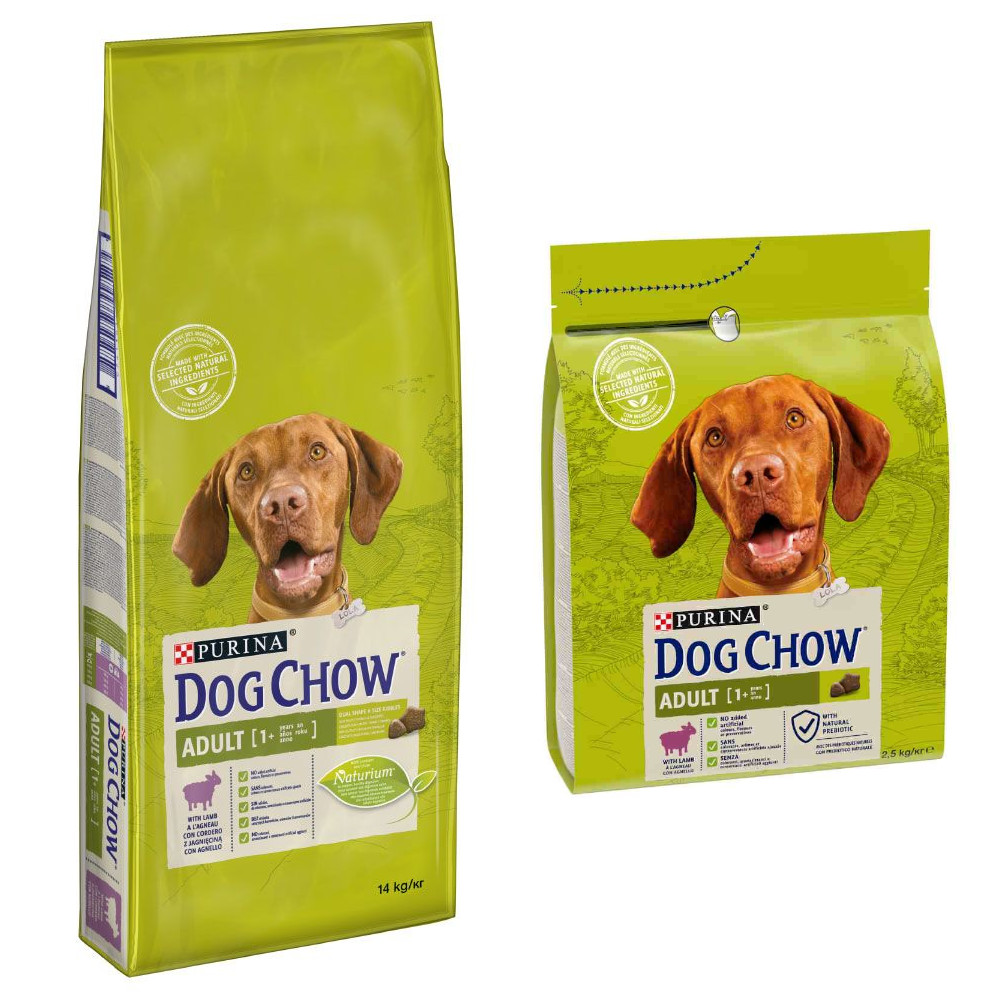 14 kg PURINA Dog Chow + 2,5 Adult Lamm Trockenfutter gratis! - Adult Lamb 14 kg PURINA Dog Chow + 2,5 Adult Lamm Trockenfutter gratis! - Adult Lamb von Dog Chow
