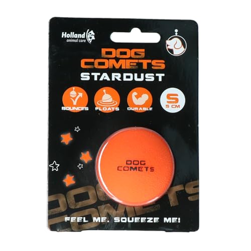 Dog Comets Ball Stardust Ø5 cm - Hundespielzeug Ball - Hundeball Naturkautschuk - Ball Hund - Orange - 1 stück von Dog Comets
