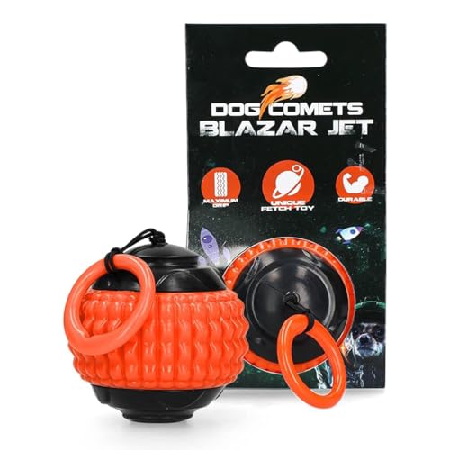 Dog Comets Blazar Jet - Hundespielzeug - Hundeball - Kunststoff - Ø 5 cm - Orange von Dog Comets