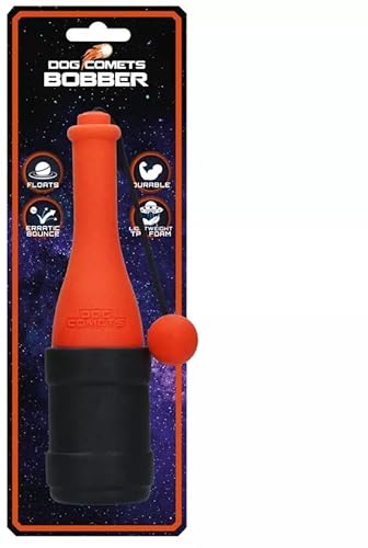 Dog Comets Bobber – 23 cm – Hundespielzeug – Hundeball – Für große Hunde geeignet – Schwimmendes Apportierspielzeug – TPR-Schaumstoff – Orange Dog Comets Bobber – 23 cm – Hundespielzeug – Hundeball – Für große Hunde geeignet – Schwimmendes Apportierspielzeug – TPR-Schaumstoff – Orange von Dog Comets
