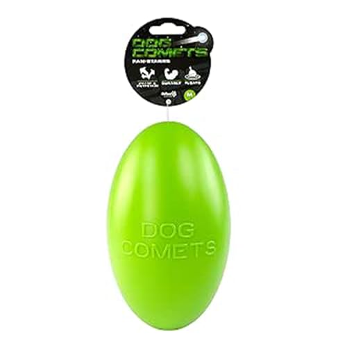 Dog Comets Pan-Stars - Hundespielzeug - Hundeball - geeignet für große Hunde - schwimmend – M - 20 cm - Grün von Dog Comets