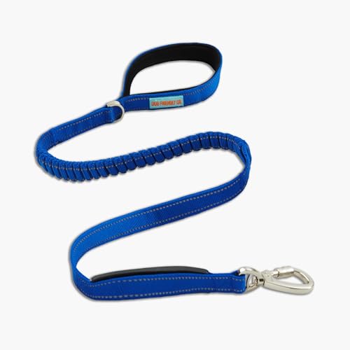 DF Co. Bungee-Hundeleine, zugfrei und stoßfest für Kontrolle, Neopren-gepolsterter Griff, robuster Karabiner und D-Ring, klassisches Blau, Größe S DF Co. Bungee-Hundeleine, zugfrei und stoßfest für Kontrolle, Neopren-gepolsterter Griff, robuster Karabiner und D-Ring, klassisches Blau, Größe S von Dog Friendly Co