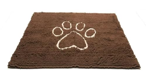 Dog Gone Smart Dirty Dog Fußmatte, Mikrofaser, super saugfähig, maschinenwaschbar mit Rutschfester Unterseite, groß, mandelfarben von Dog Gone Smart