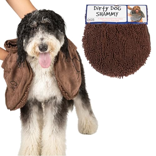 DGS0A Men Shammy Handtuch für Haustiere, Braun, 13 x 31" EU von Dog Gone Smart