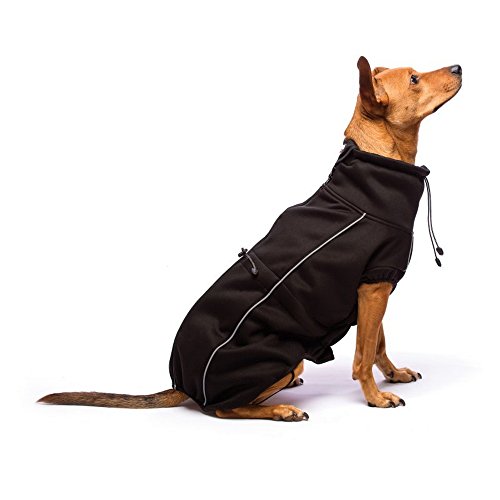 Dog Gone Smart PET Products Olympia Softshell-Mantel für Herren, Schwarz, 25,4 cm, Schwarz von Dog Gone Smart