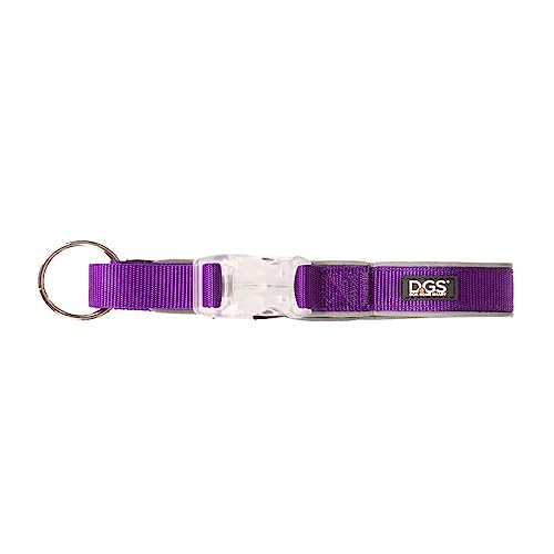 Dog Gone Smart Pet Products DGSLGUC5125 Hundehalsband, wiederaufladbar, LED-Licht, Größe L, 45,7-63,5 cm, Violett von Dog Gone Smart