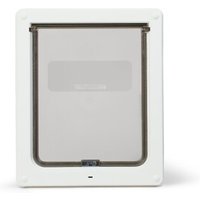 Dog Mate Manuelle mittelgroße Hundeklappe mit 2-Wege-Verschluss - 215 weiß von Dog Mate