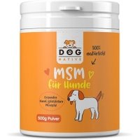 Dog-Native MSM Pulver für Hunde (99,99% Reinheit), 500g von Dog-Native