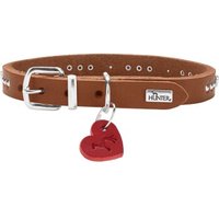 Dog Sport HUNTER Hundehalsband aalborg hearts cognac XXS-XS von Dog Sport