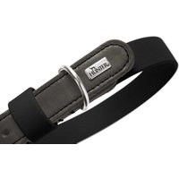 Dog Sport HUNTER Hundehalsband wolmar biothane x leder blau XS-S von Dog Sport