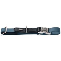 Dog Sport HUNTER Hundehalsung wolmar biothane x leder alu strong blau L von Dog Sport