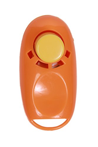 Button Clicker - Clickertraining für Hunde, Katzen und Pferde (orange) von Dog-Toy